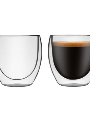 Humble & Mash Double Walled Cappuccino Glasses, Set of 2